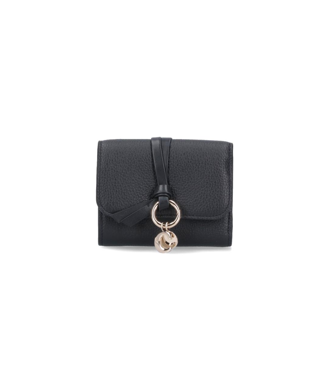 CHLOE Черный кожаный кошелек, фото 1