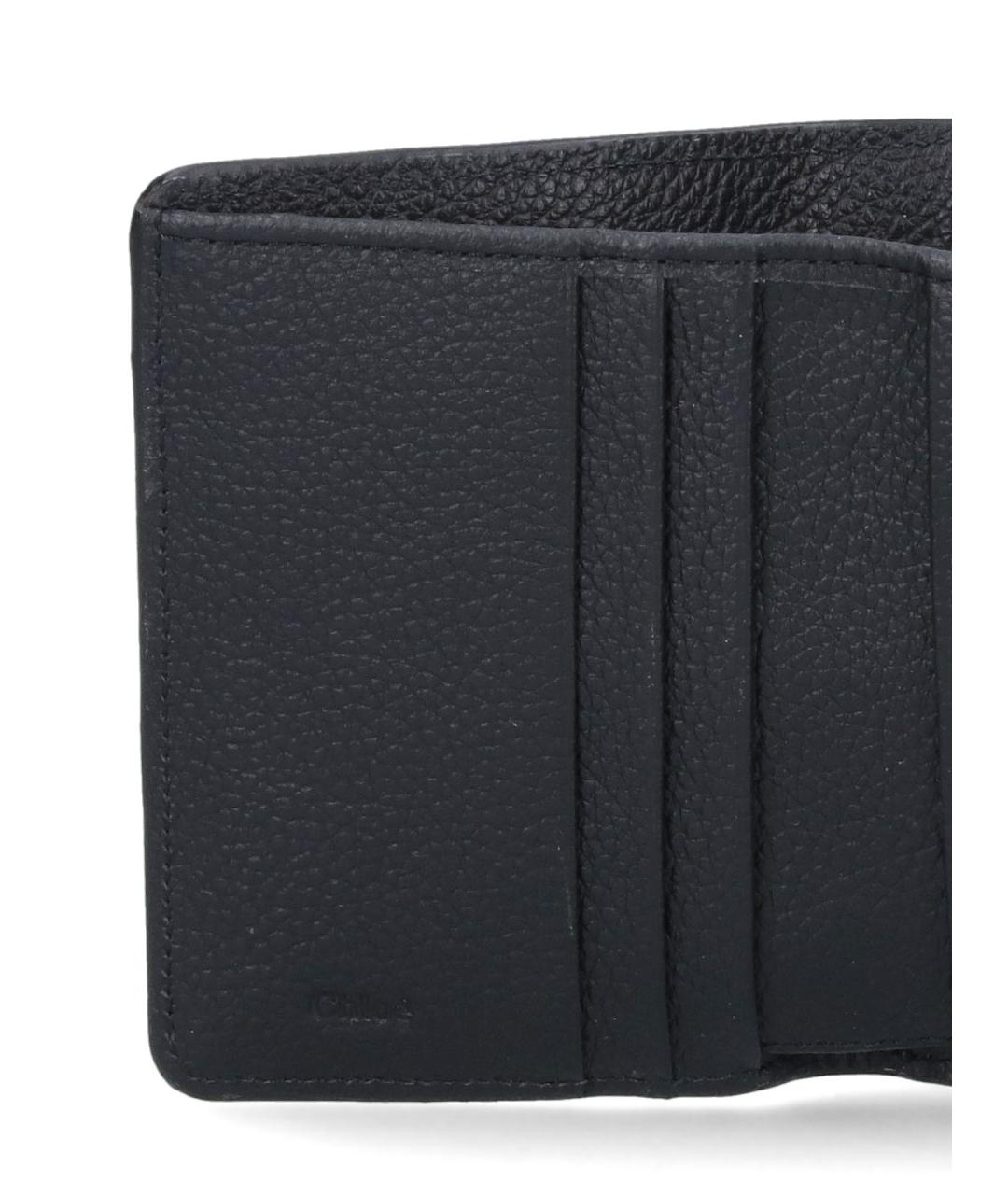 CHLOE Черный кожаный кошелек, фото 4