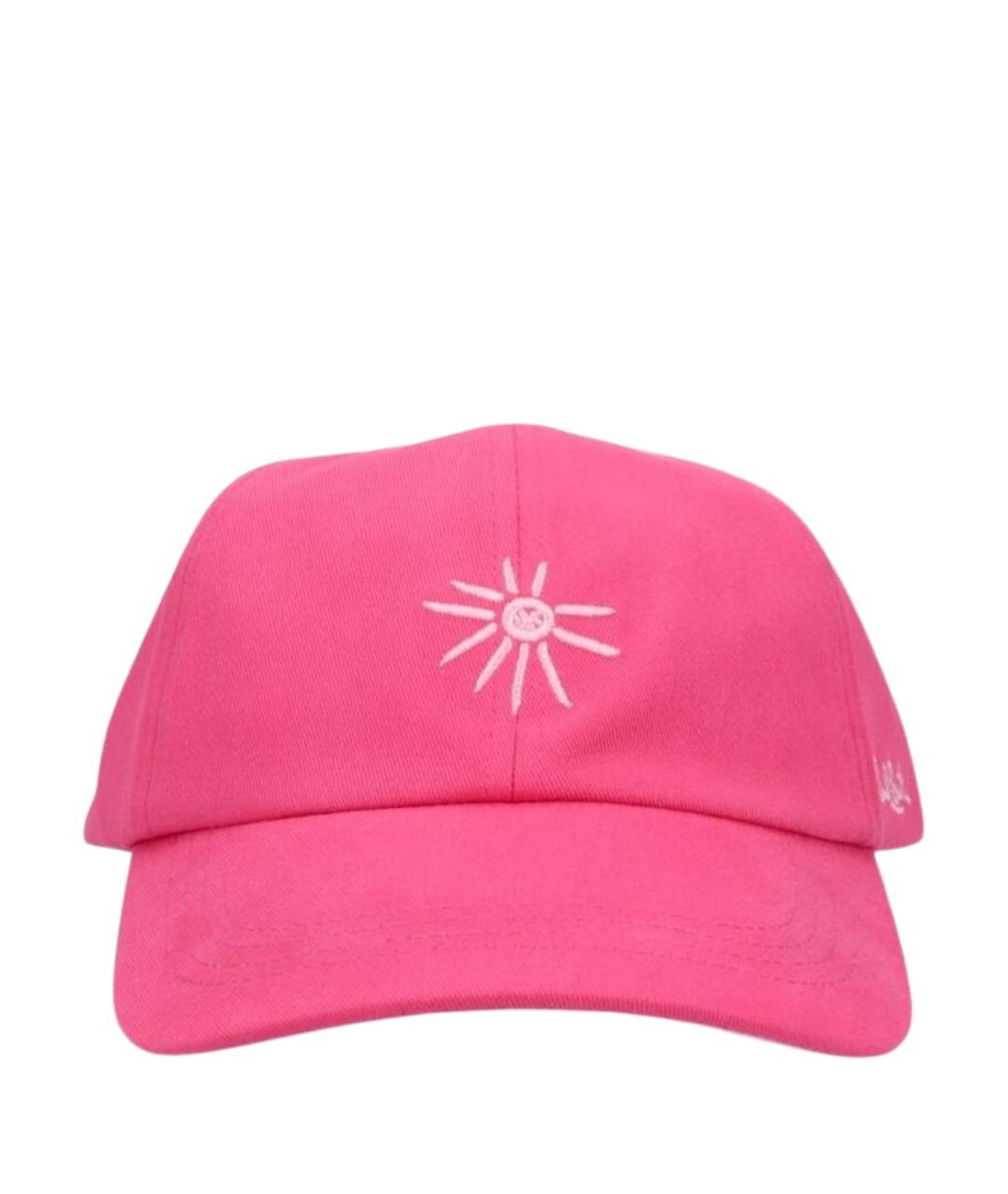 PAUL SMITH Розовая хлопковая кепка/бейсболка, фото 1