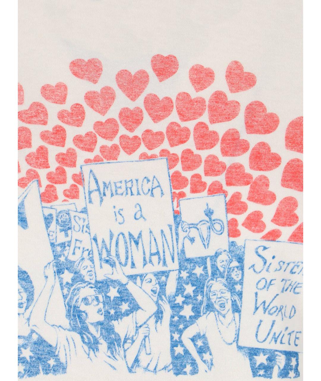 RE/DONE Белая хлопковая футболка, фото 3