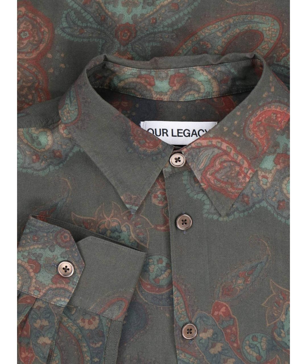 OUR LEGACY Зеленая кэжуал рубашка, фото 3