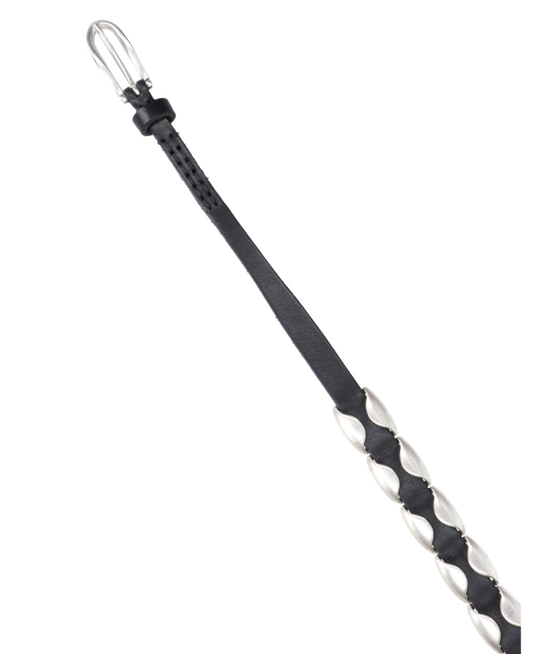 OUR LEGACY Черный кожаный ремень, фото 3