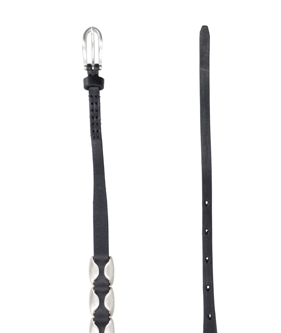 OUR LEGACY Черный кожаный ремень, фото 2