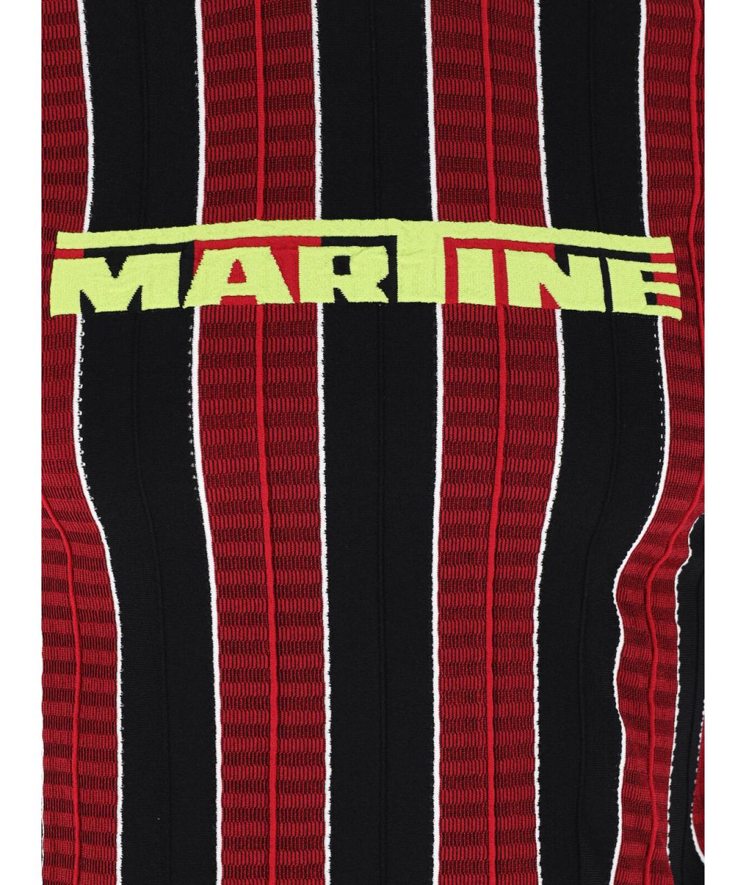 MARTINE ROSE Красная хлопковая футболка, фото 3