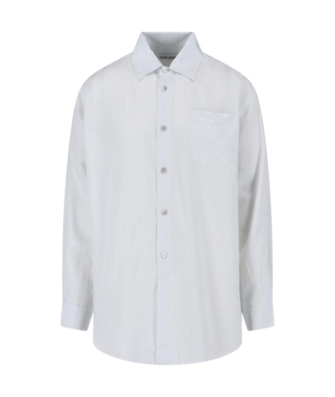 OUR LEGACY Белая хлопковая кэжуал рубашка, фото 1
