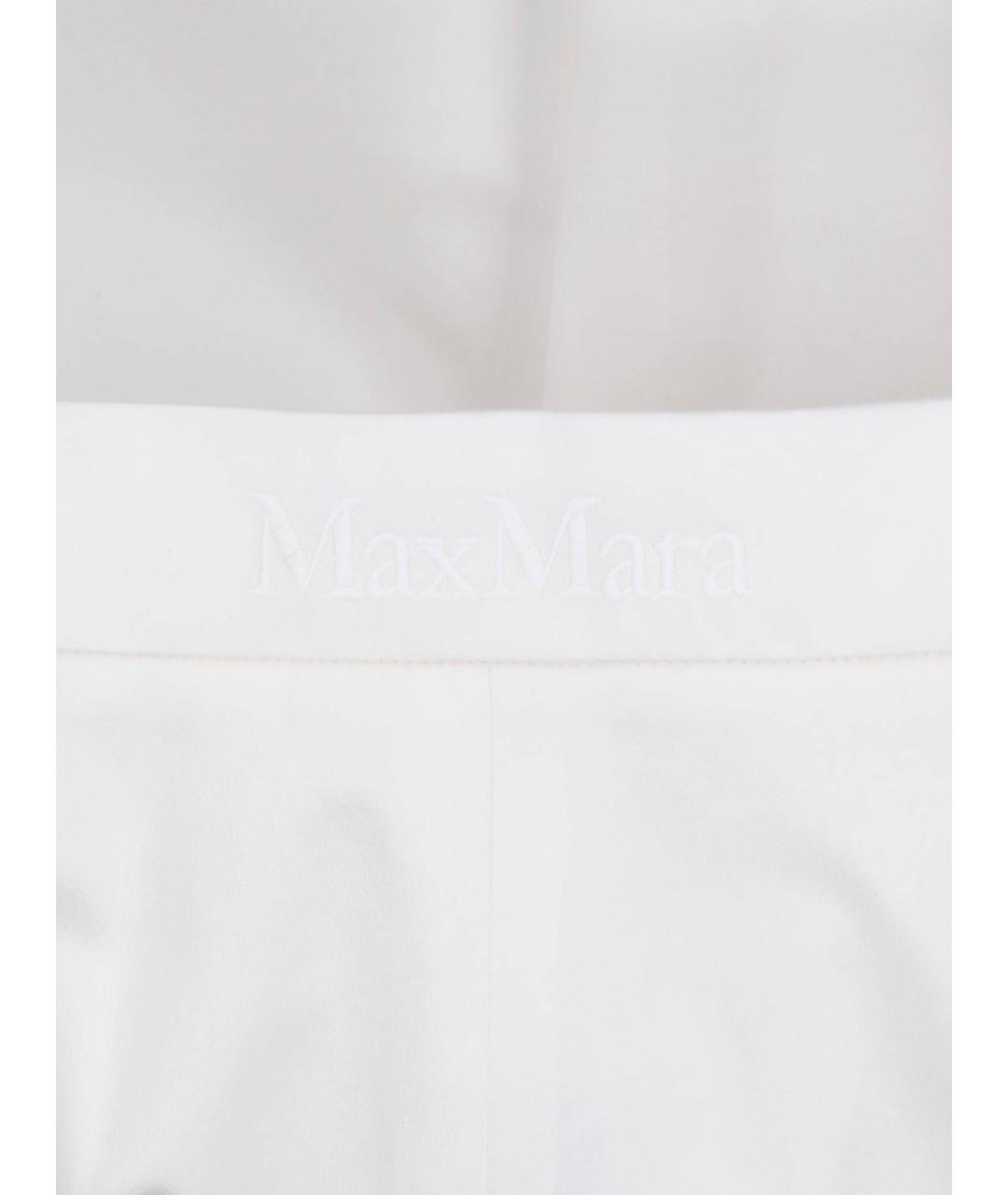 MAX MARA Белые хлопковые шорты, фото 5