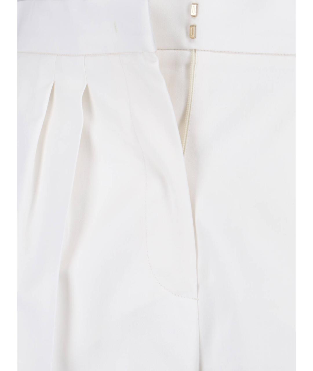 MAX MARA Белые хлопковые шорты, фото 4