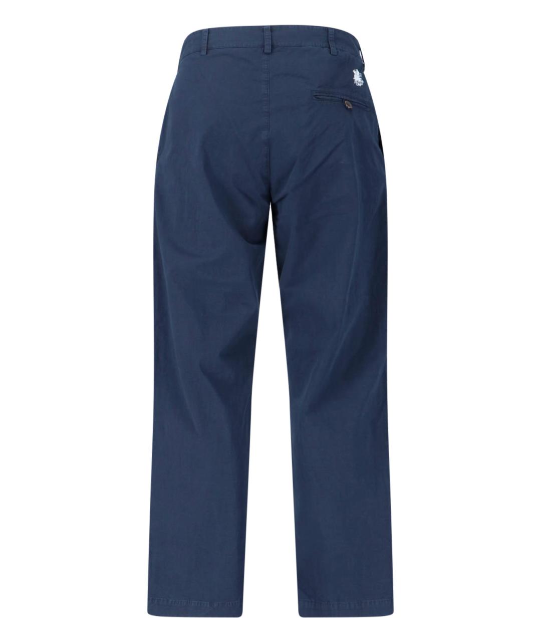 RANRA Синие хлопковые брюки чинос, фото 2