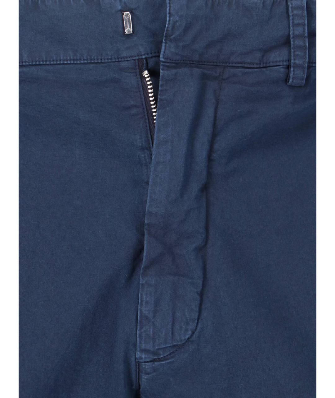 RANRA Синие хлопковые брюки чинос, фото 4