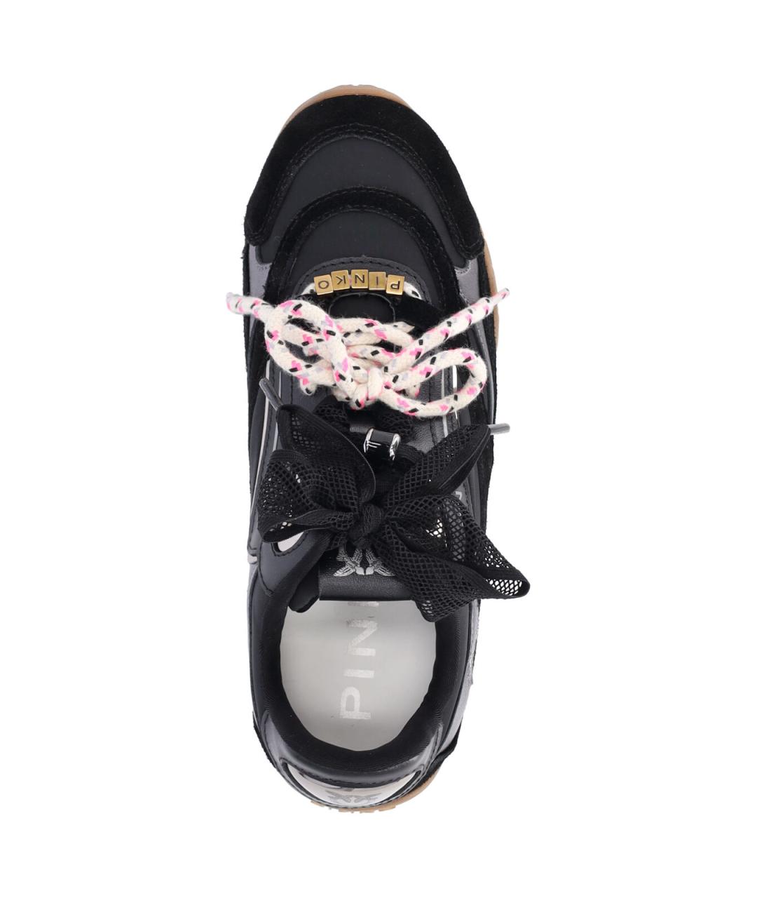PINKO Черные кожаные кроссовки, фото 5