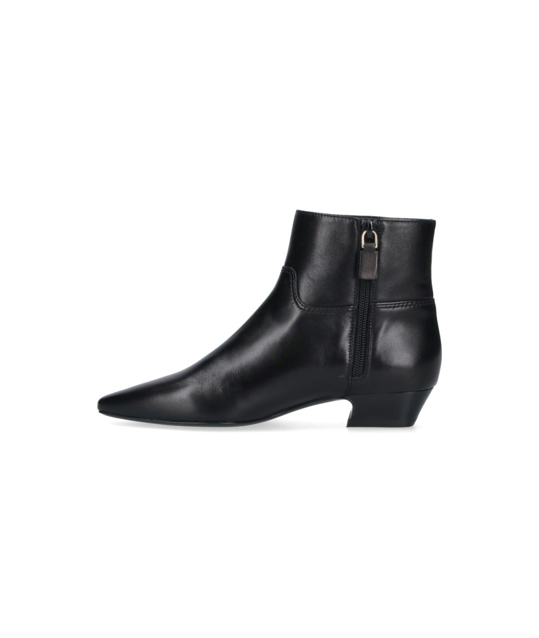 STUART WEITZMAN Черные кожаные ботильоны, фото 3