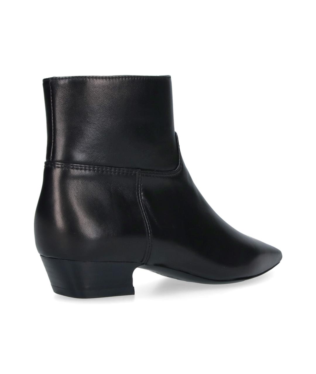 STUART WEITZMAN Черные кожаные ботильоны, фото 4