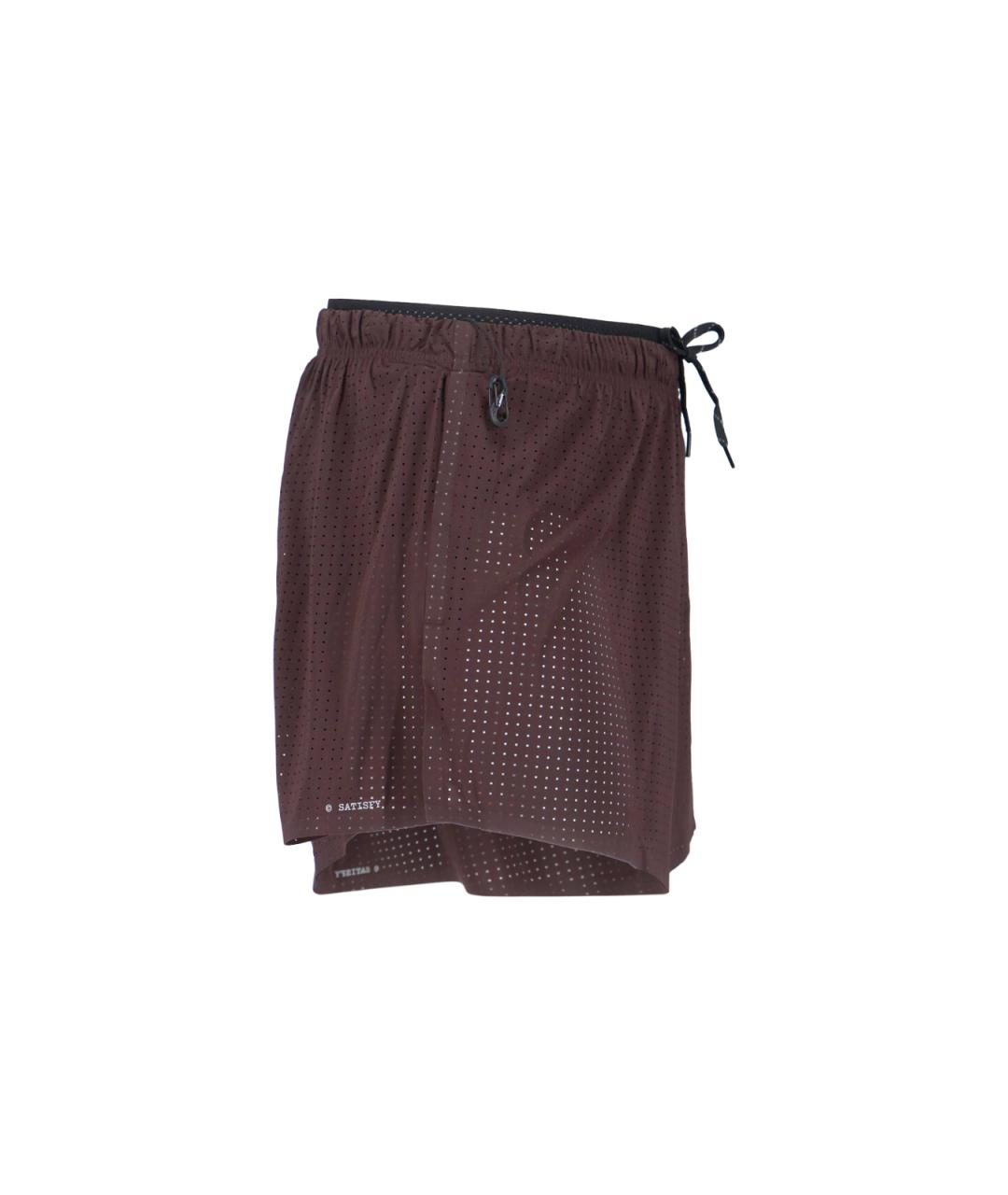 SATISFY Коричневые полиамидовые шорты, фото 3