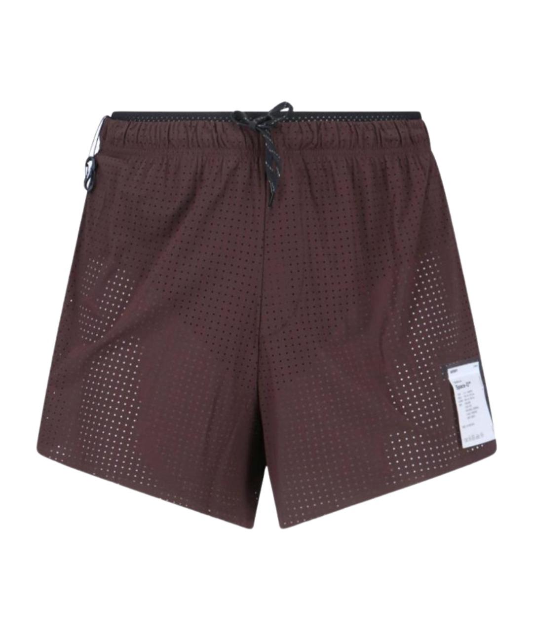 SATISFY Коричневые полиамидовые шорты, фото 1