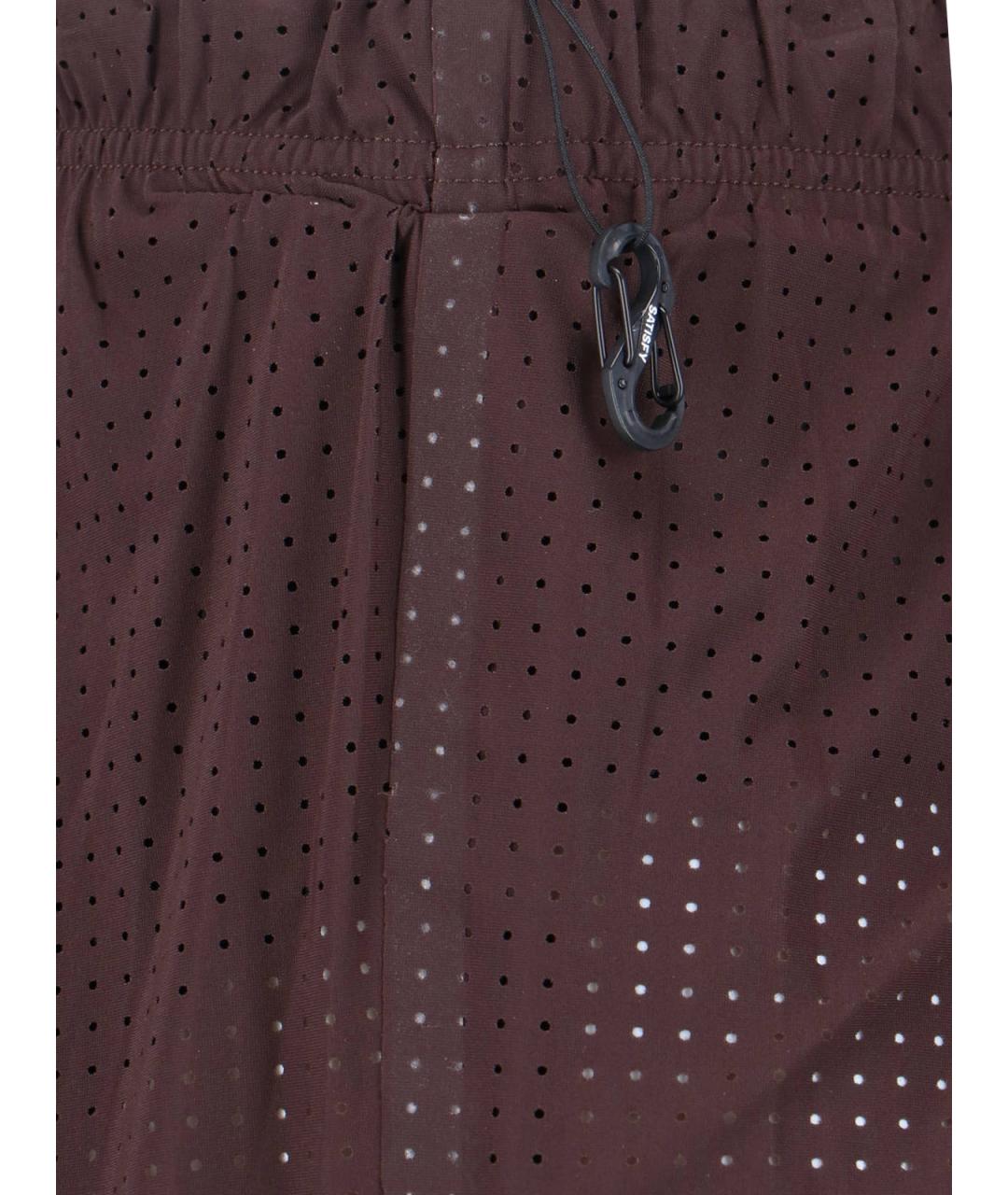 SATISFY Коричневые полиамидовые шорты, фото 4