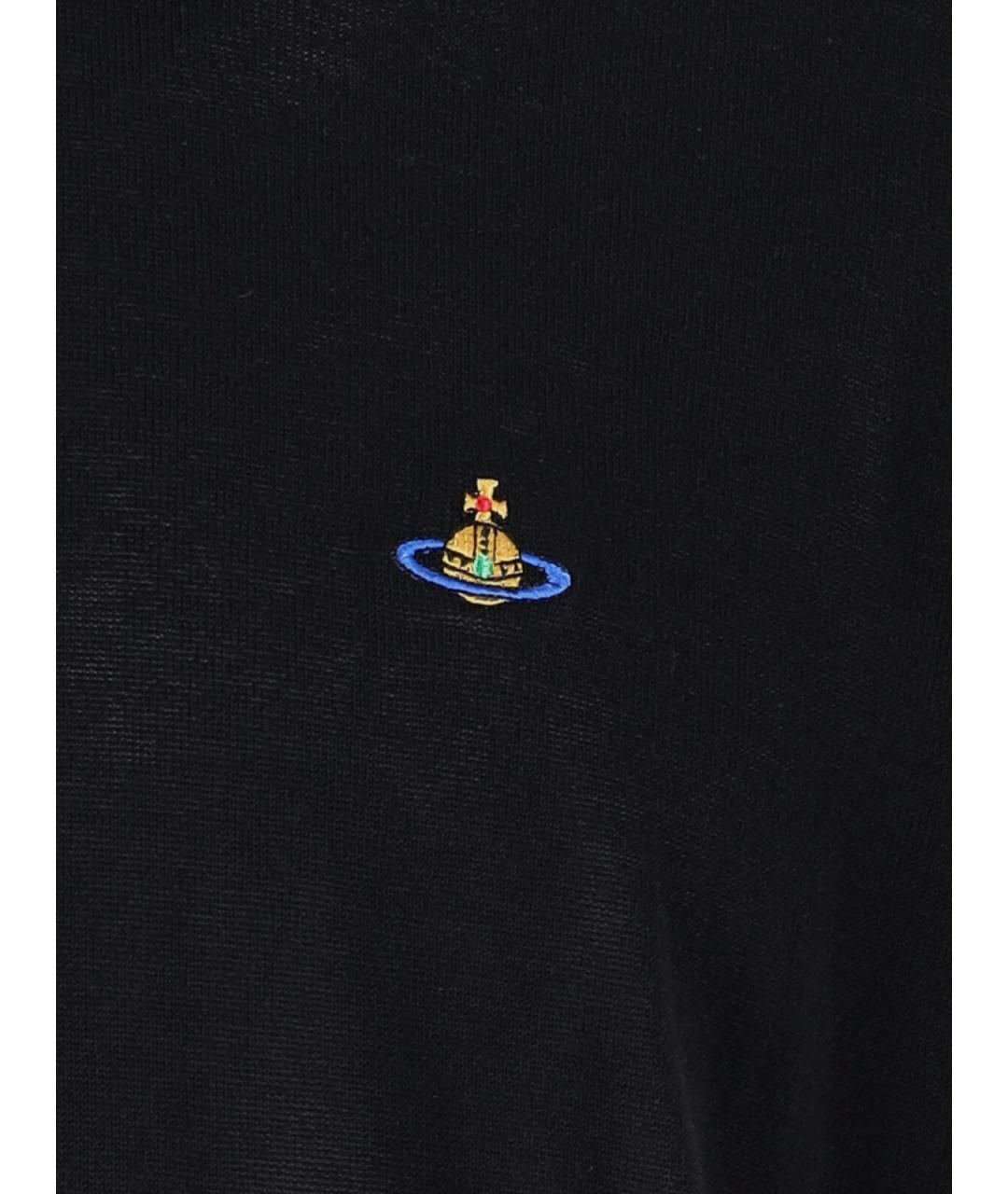 VIVIENNE WESTWOOD Черный хлопковый джемпер / свитер, фото 3