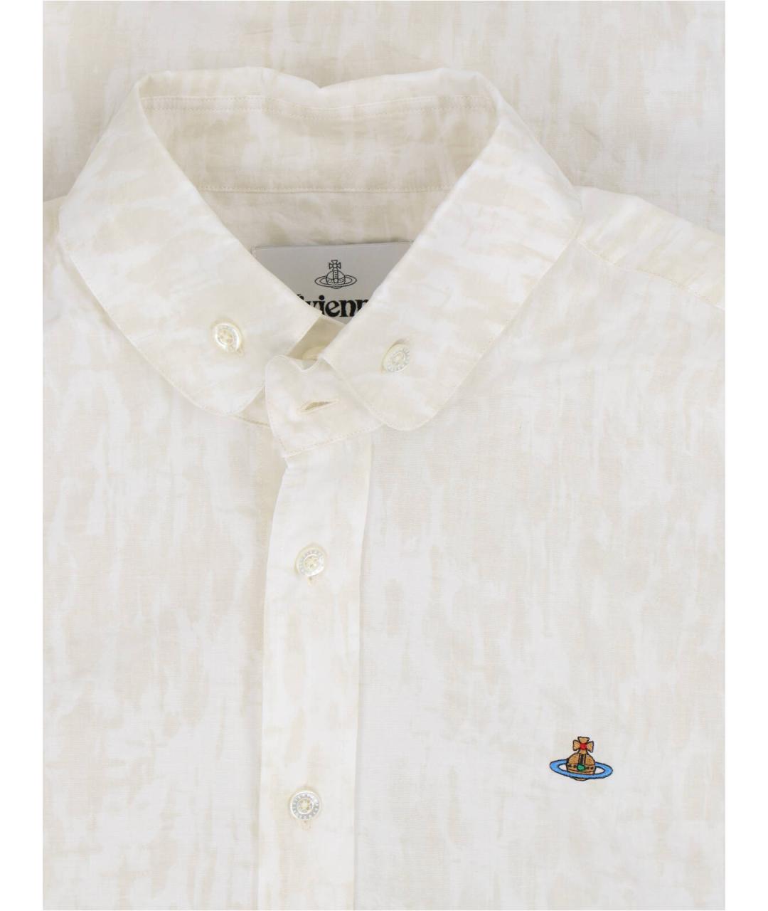VIVIENNE WESTWOOD Белая хлопковая кэжуал рубашка, фото 3