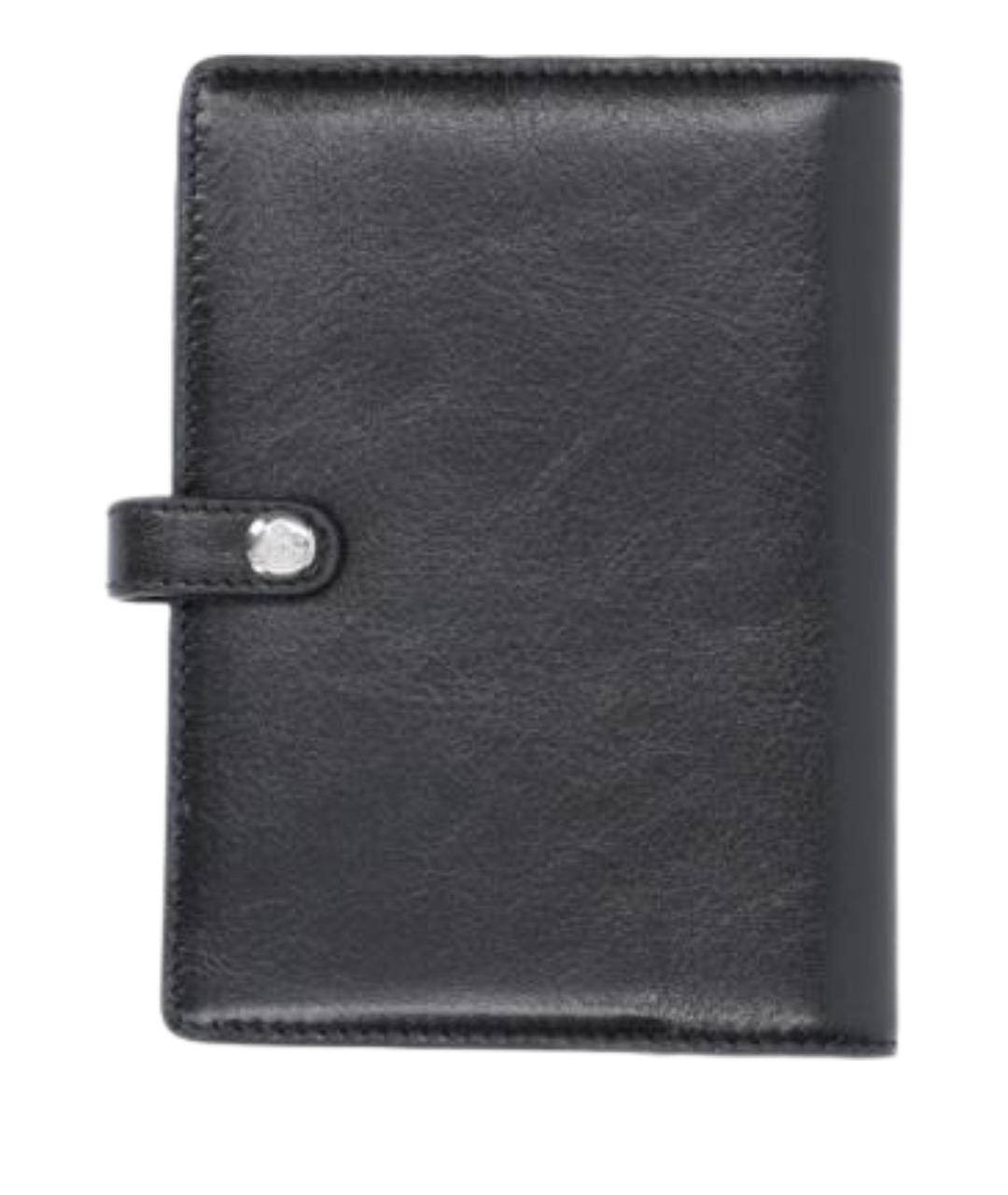 VIVIENNE WESTWOOD Черный кожаный кошелек, фото 2