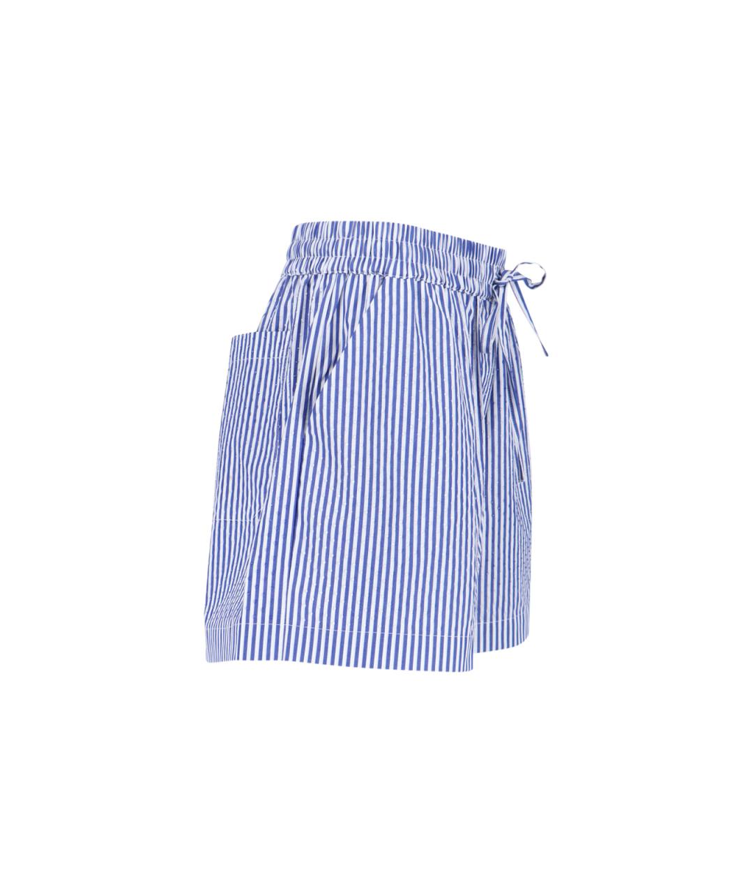 P.A.R.O.S.H. Синие хлопковые шорты, фото 3