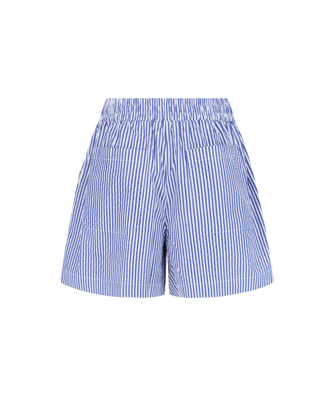 P.A.R.O.S.H. Синие хлопковые шорты, фото 2