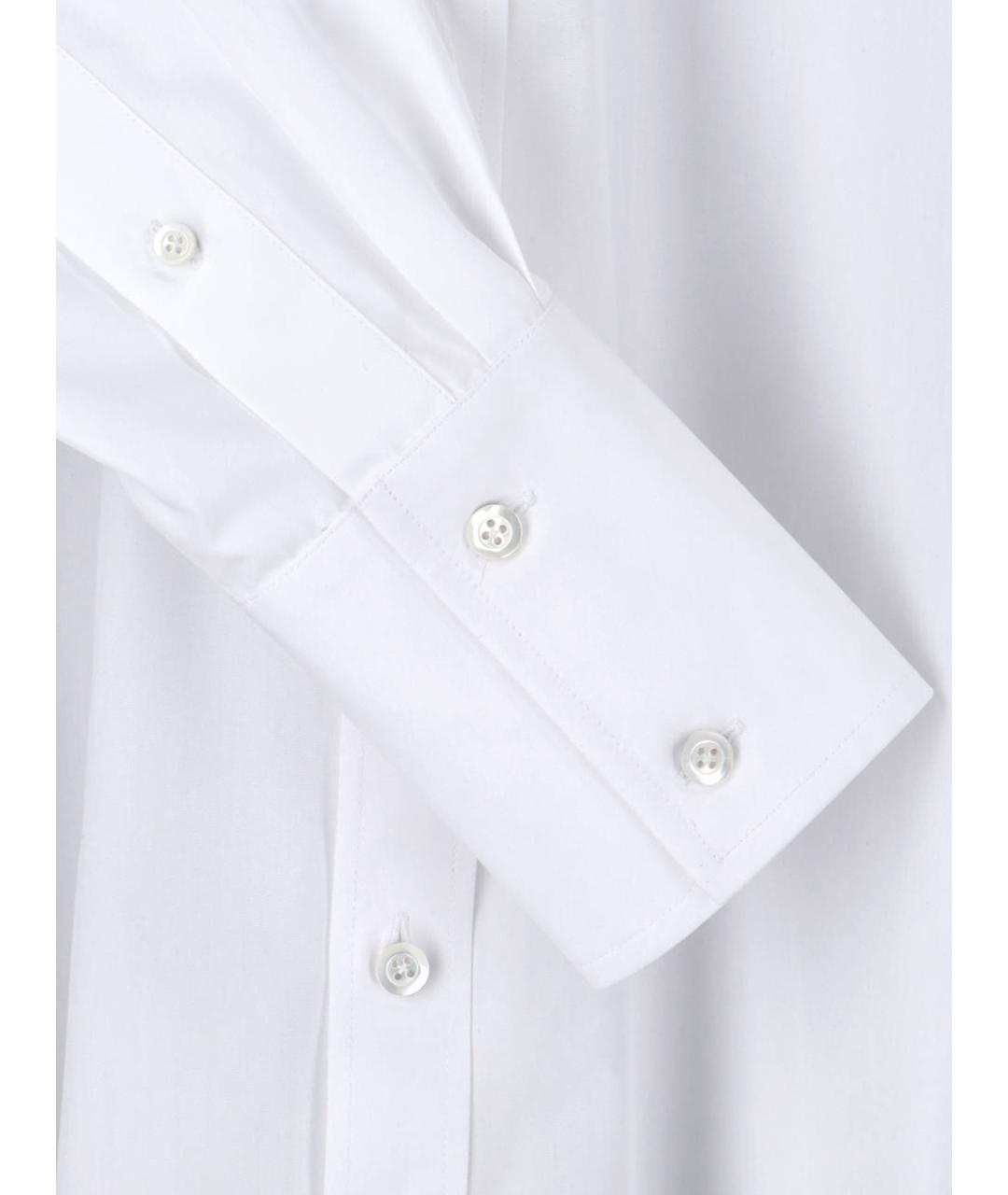 MAISON MARGIELA Белое хлопковое повседневное платье, фото 4