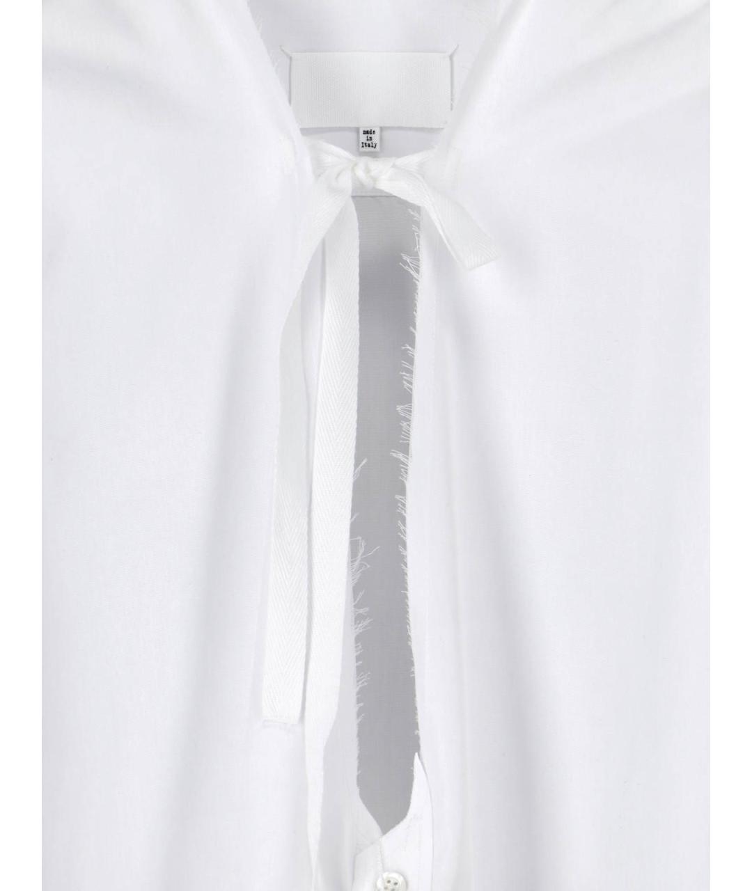 MAISON MARGIELA Белое хлопковое повседневное платье, фото 3