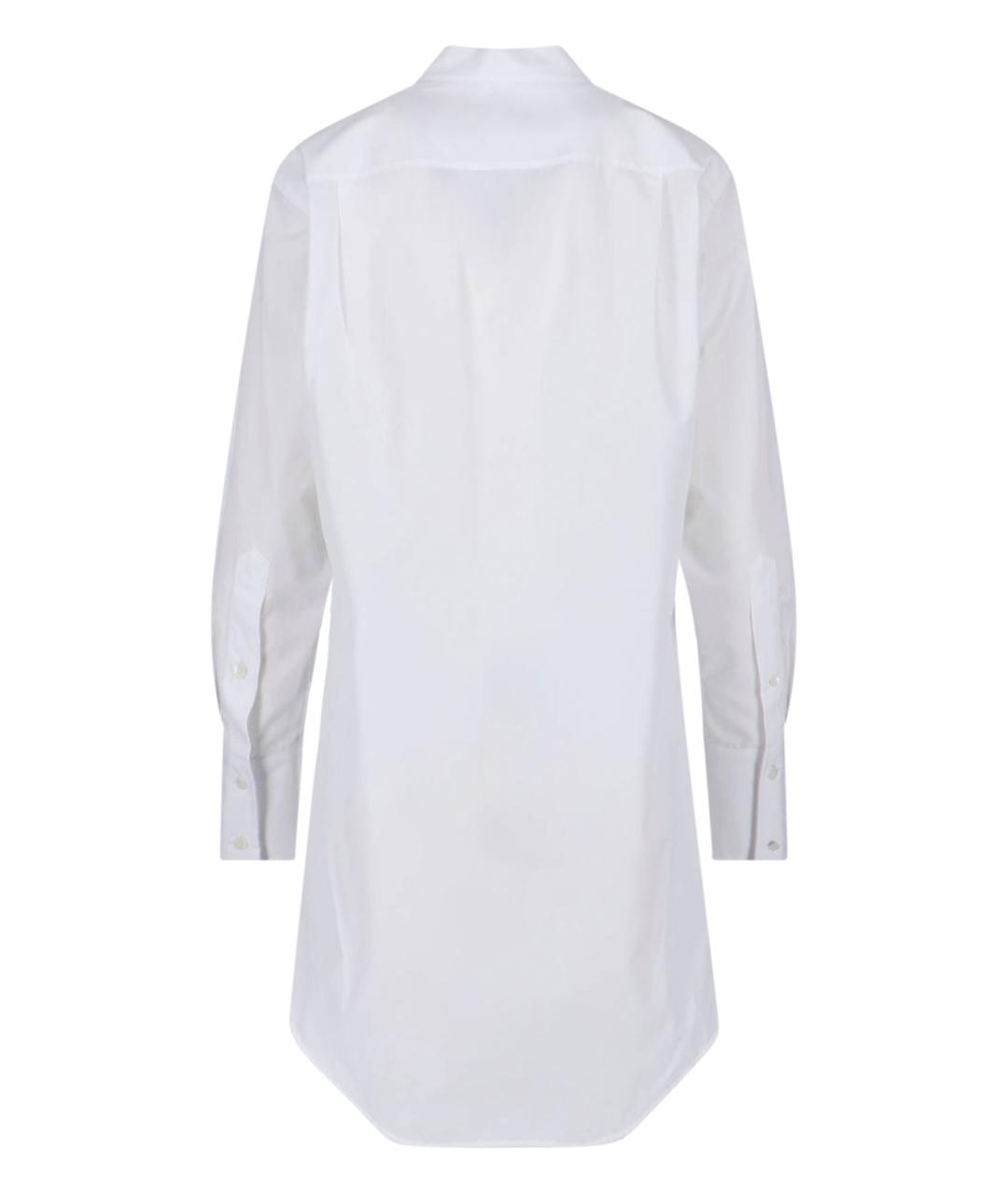 MAISON MARGIELA Белое хлопковое повседневное платье, фото 2