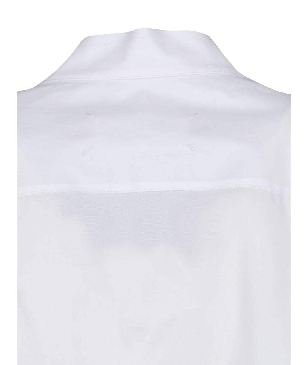 MAISON MARGIELA Белое хлопковое повседневное платье, фото 5