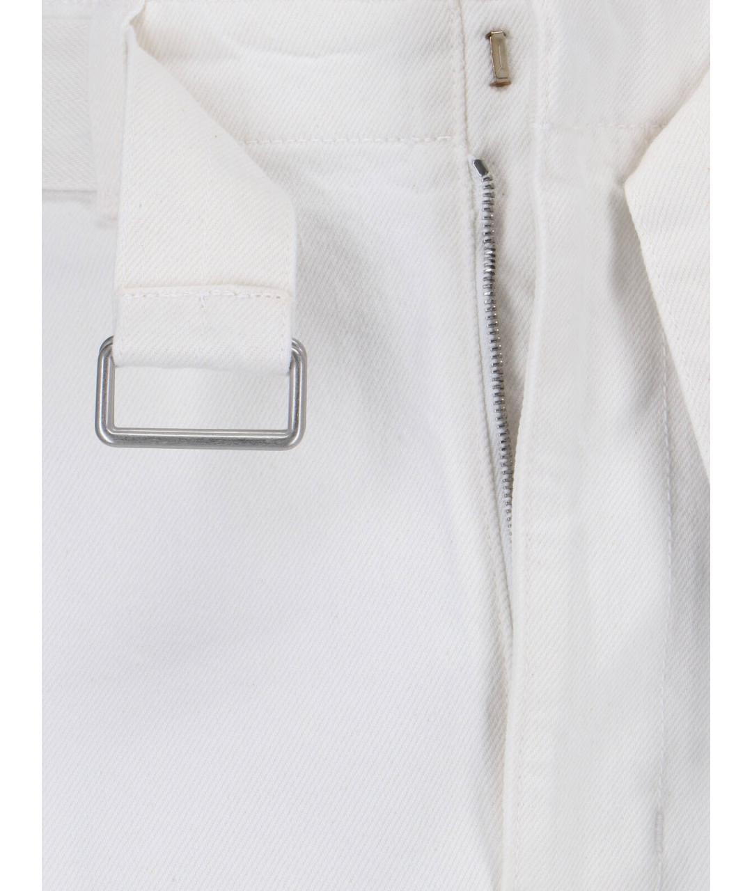 LEMAIRE Белые хлопковые повседневные брюки, фото 5