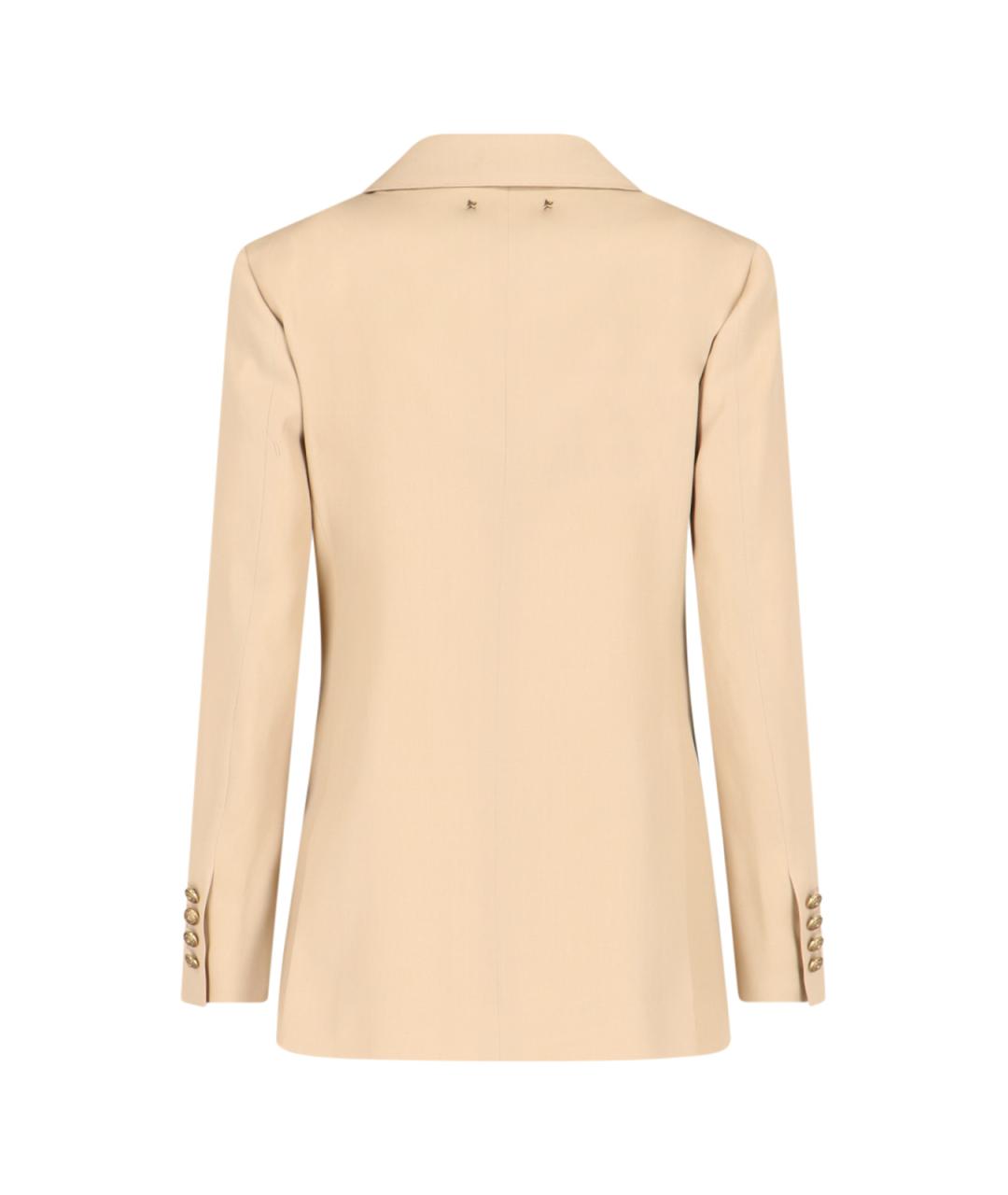 GOLDEN GOOSE DELUXE BRAND Бежевый шерстяной жакет/пиджак, фото 2