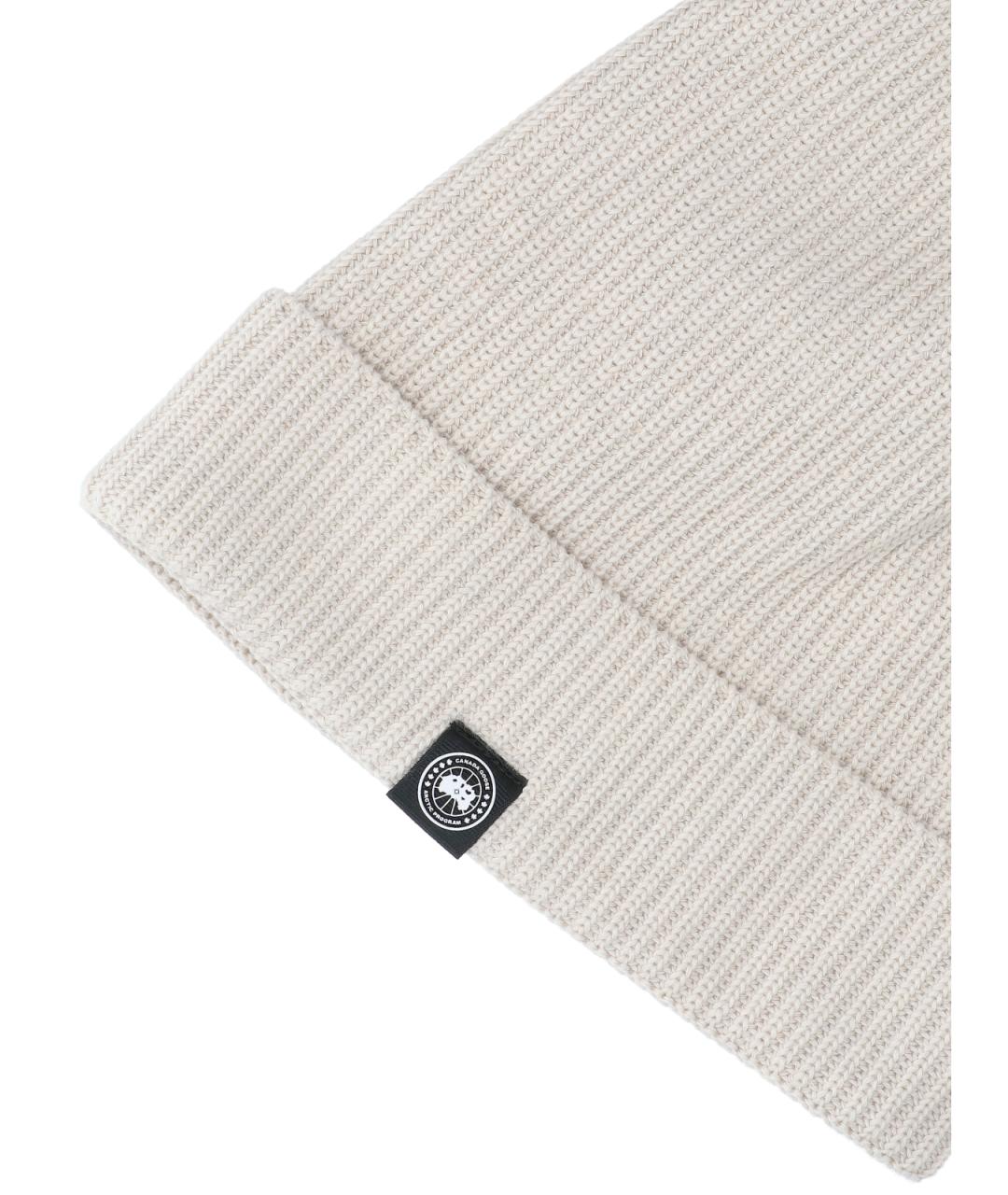 CANADA GOOSE Белая шапка, фото 3