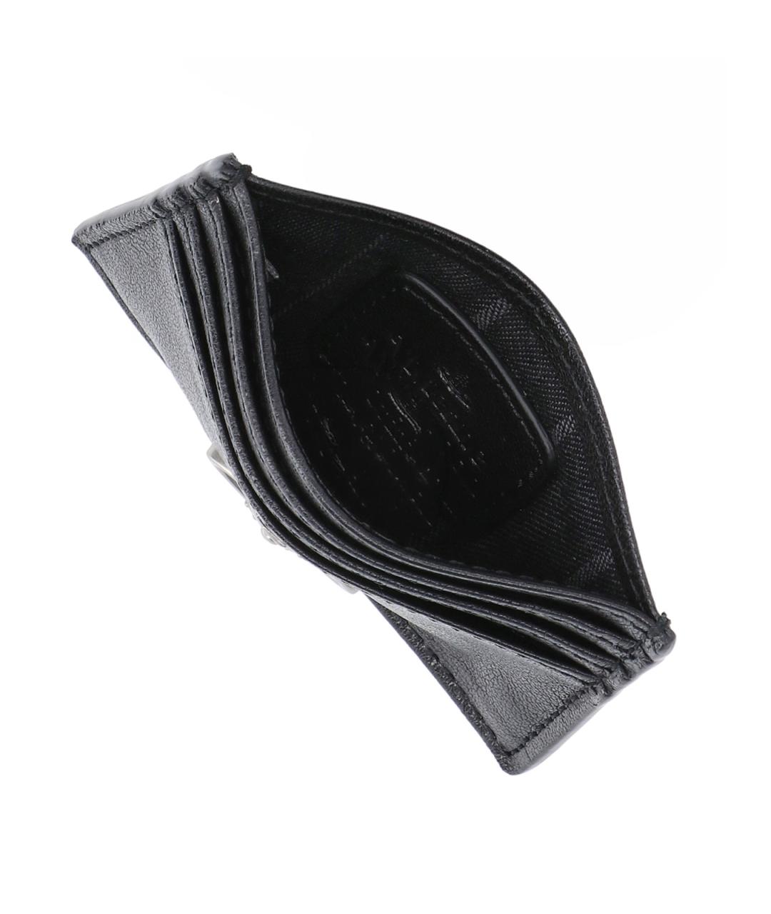 VIVIENNE WESTWOOD Черный кожаный кардхолдер, фото 3