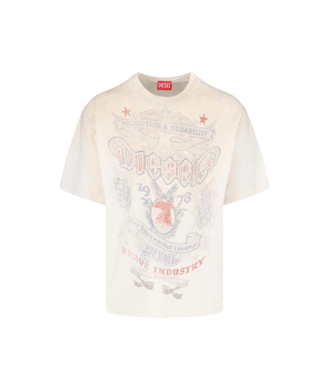 DIESEL Хлопковая футболка, фото 1
