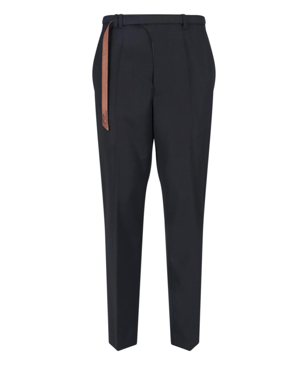 DIESEL Черные полиэстеровые повседневные брюки, фото 1