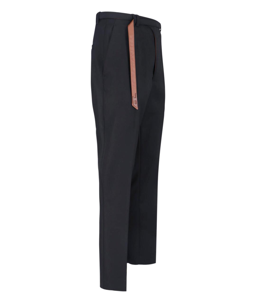 DIESEL Черные полиэстеровые повседневные брюки, фото 3