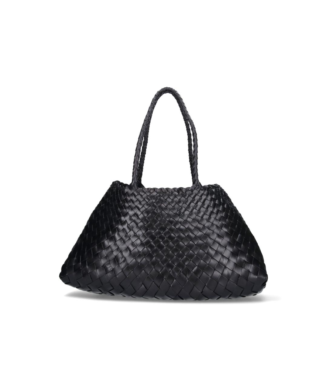 Dragon Diffusion Черная кожаная сумка тоут, фото 1