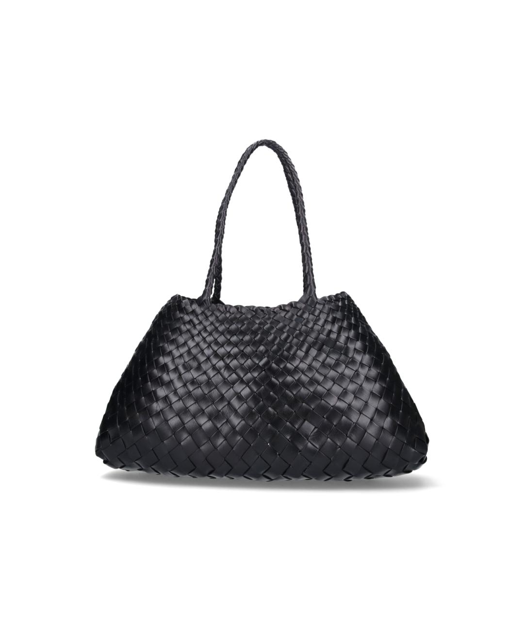 Dragon Diffusion Черная кожаная сумка тоут, фото 3