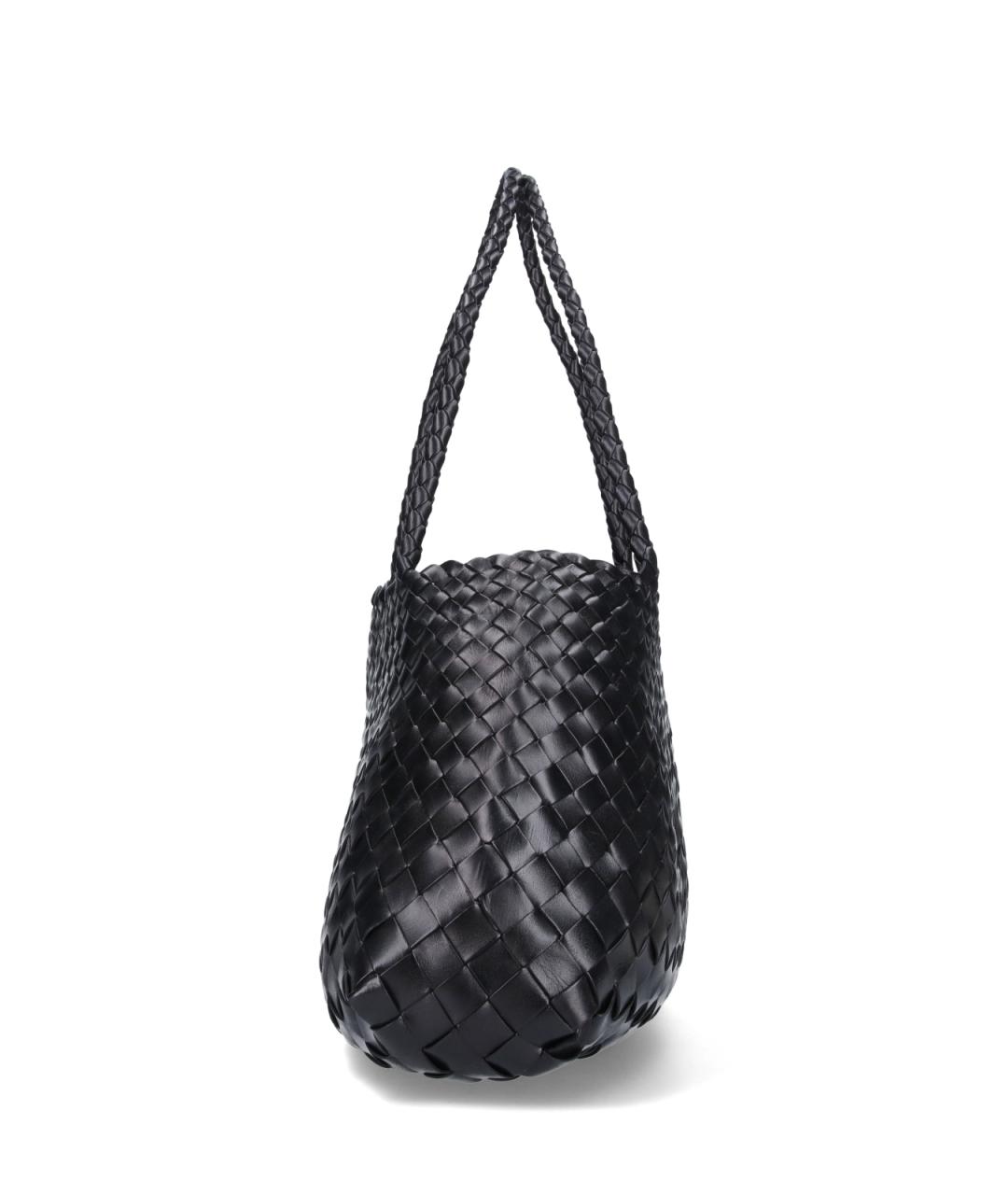 Dragon Diffusion Черная кожаная сумка тоут, фото 5