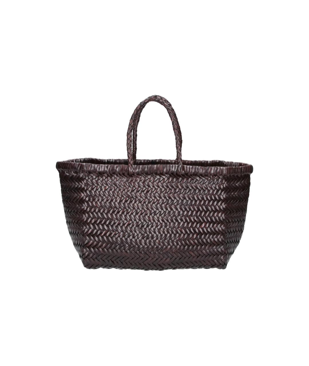 Dragon Diffusion Коричневая пелетеная сумка тоут, фото 3