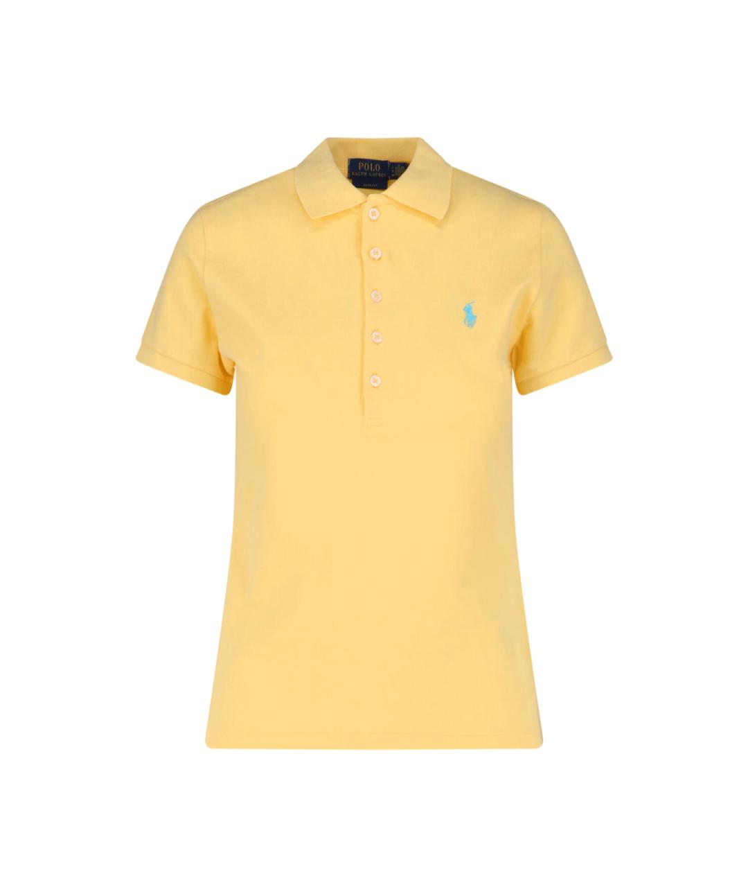 POLO RALPH LAUREN Желтая хлопковая футболка, фото 1