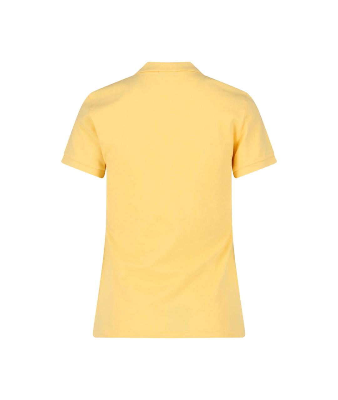 POLO RALPH LAUREN Желтая хлопковая футболка, фото 2