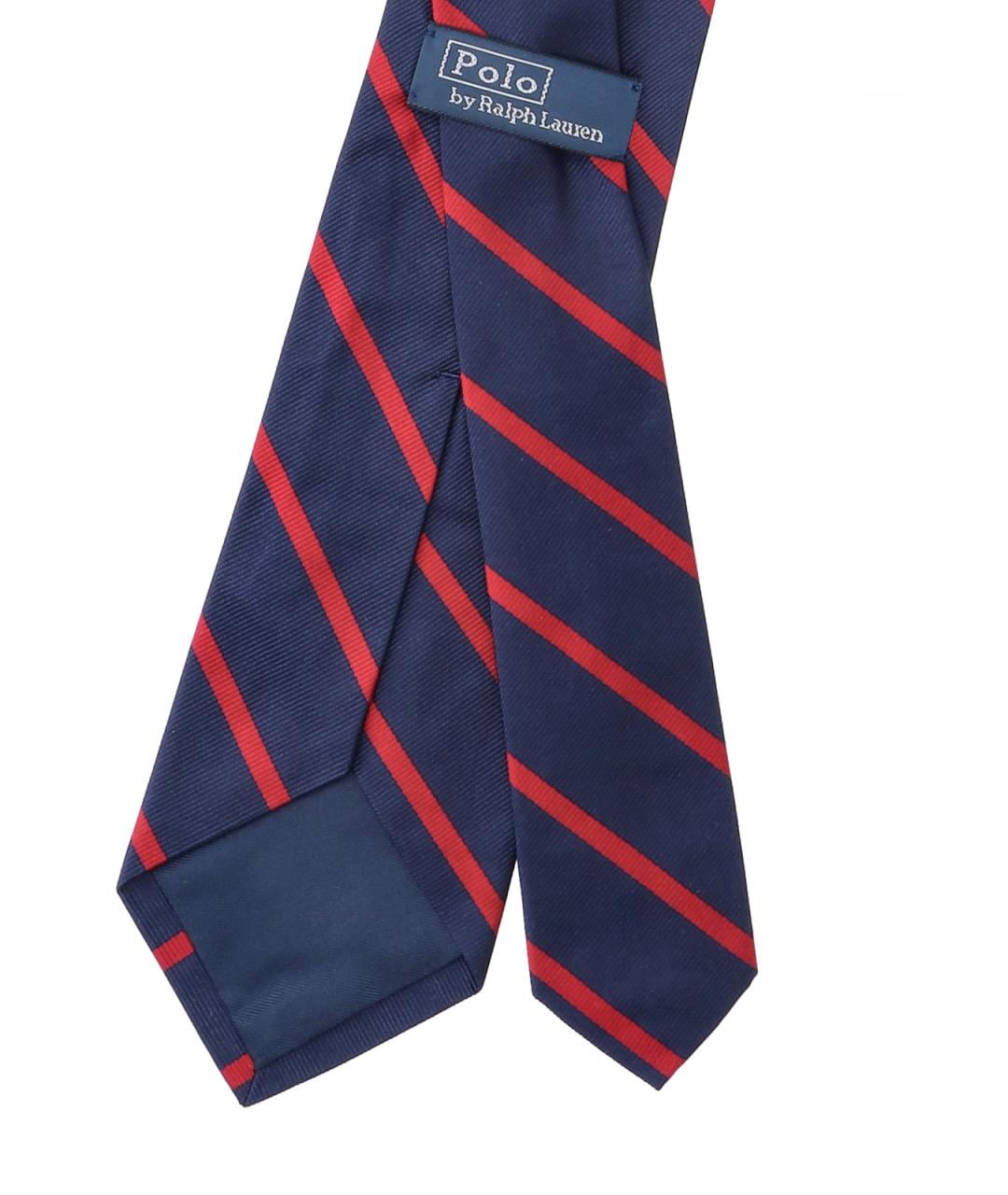 POLO RALPH LAUREN Синий шелковый галстук, фото 3