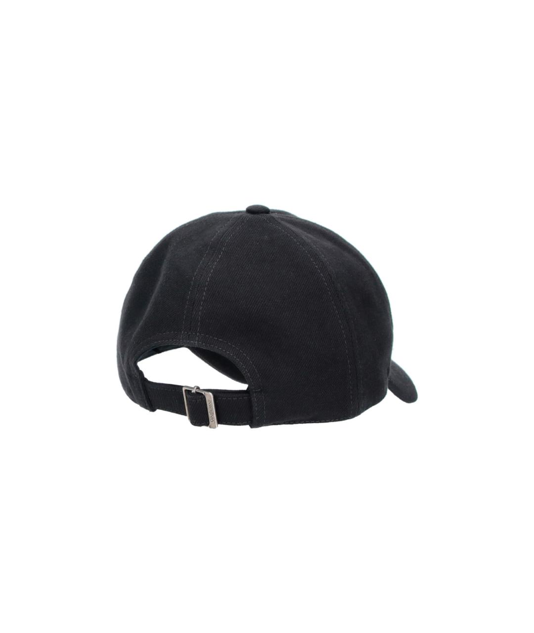 SAINT LAURENT Черная хлопковая кепка/бейсболка, фото 2