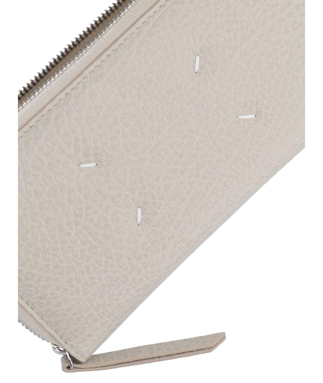 MAISON MARGIELA Серый кожаный кошелек, фото 5