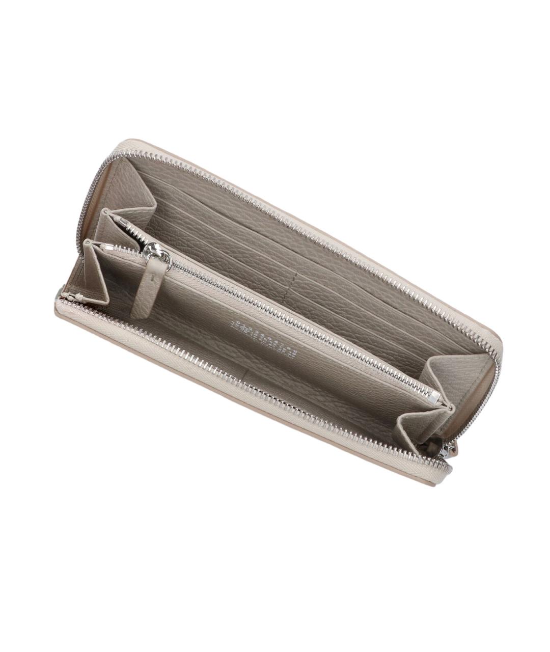 MAISON MARGIELA Серый кожаный кошелек, фото 4