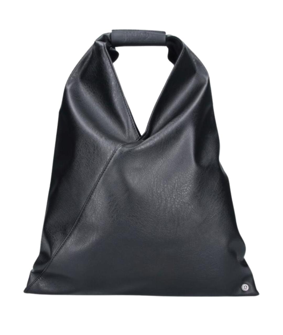 MM6 MAISON MARGIELA Черная сумка с короткими ручками из искусственной кожи, фото 1