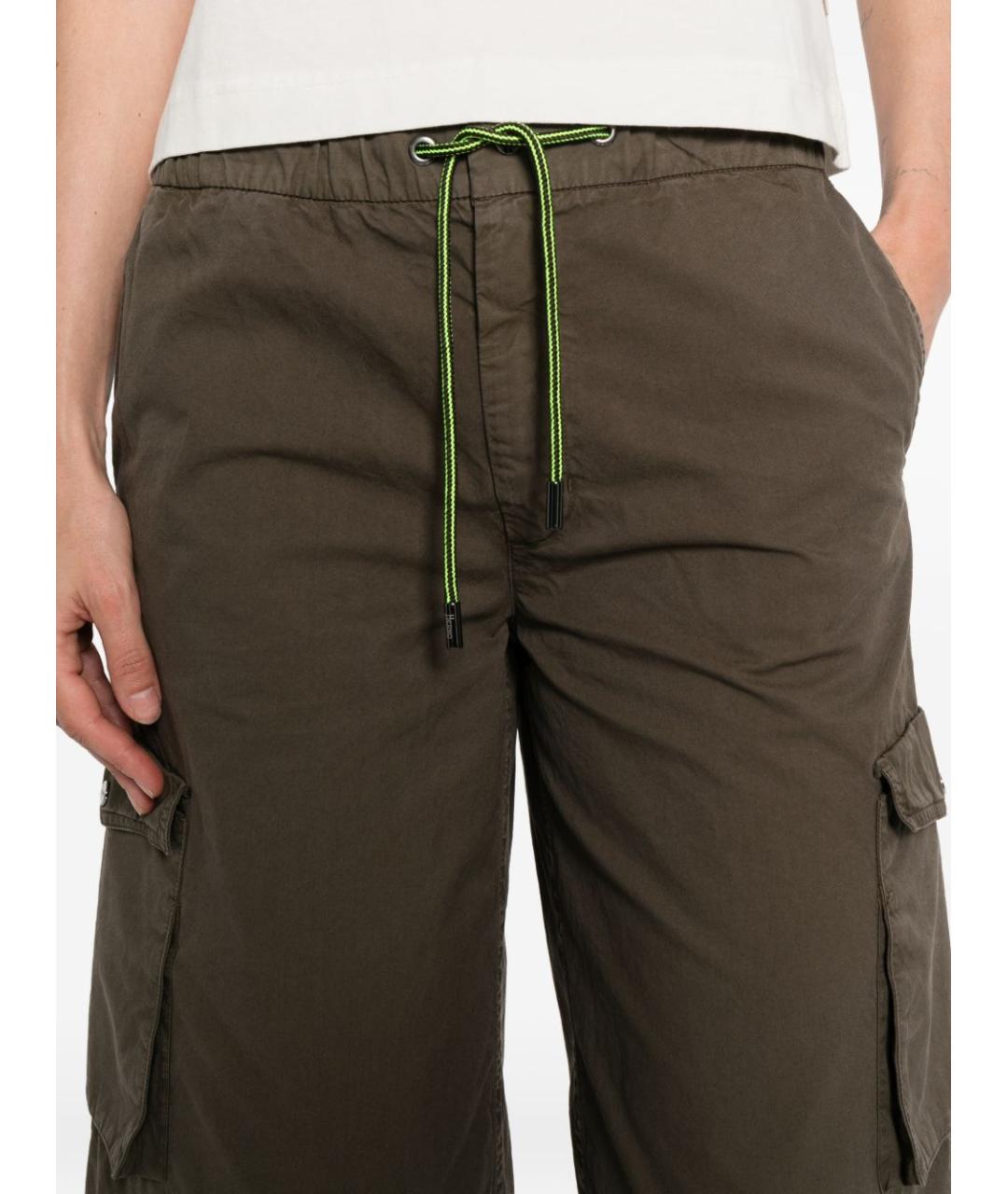 HERNO Хаки хлопковые шорты, фото 4