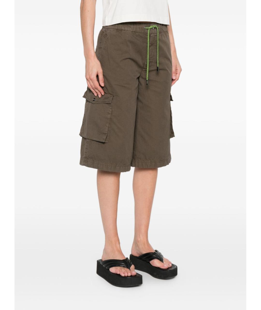 HERNO Хаки хлопковые шорты, фото 2