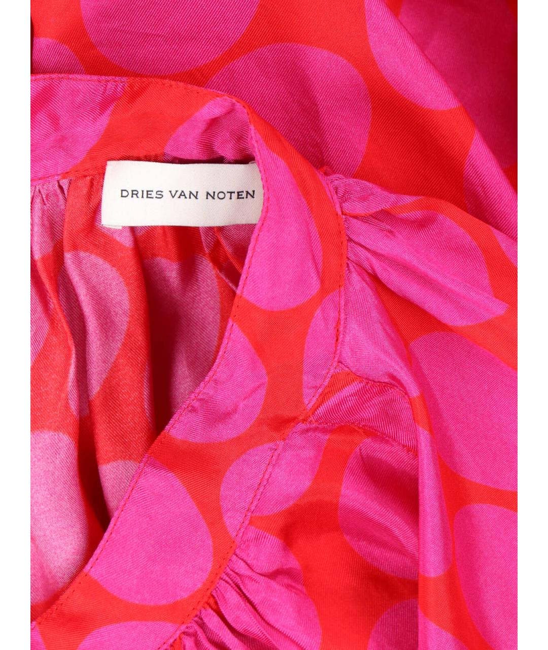 DRIES VAN NOTEN Розовая вискозная блузы, фото 4