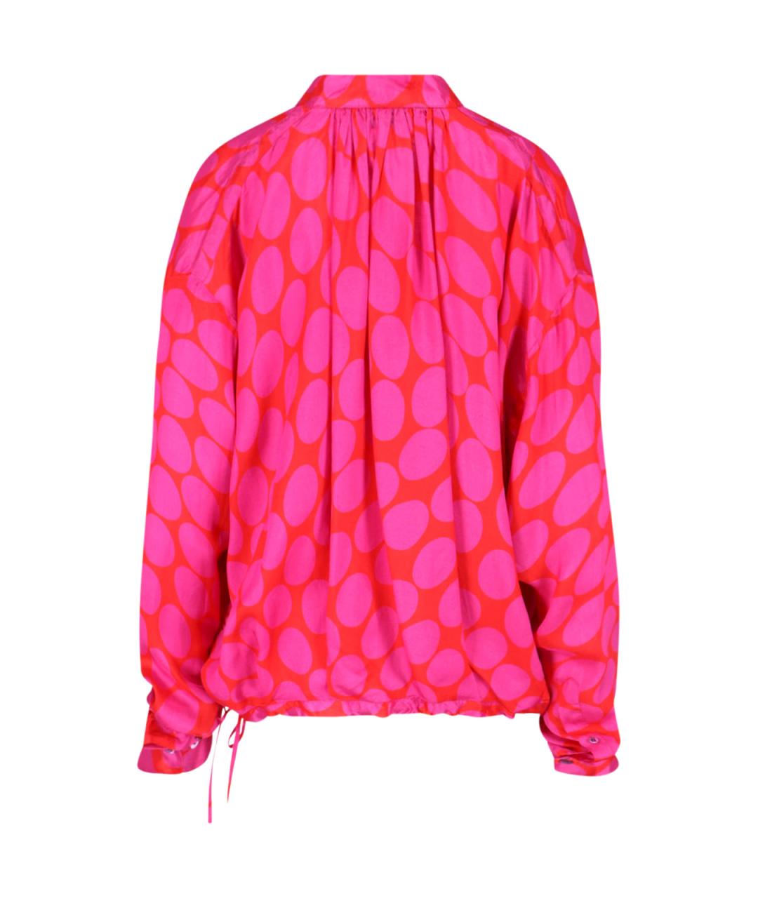 DRIES VAN NOTEN Розовая вискозная блузы, фото 2